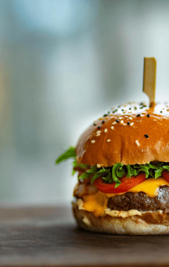 Delicious cheeseburger